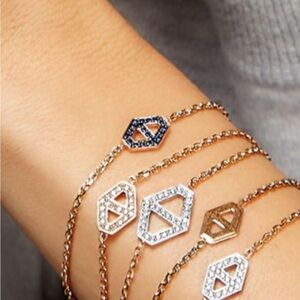 Walters Faith 18k Hexagon Sapphire bracelet